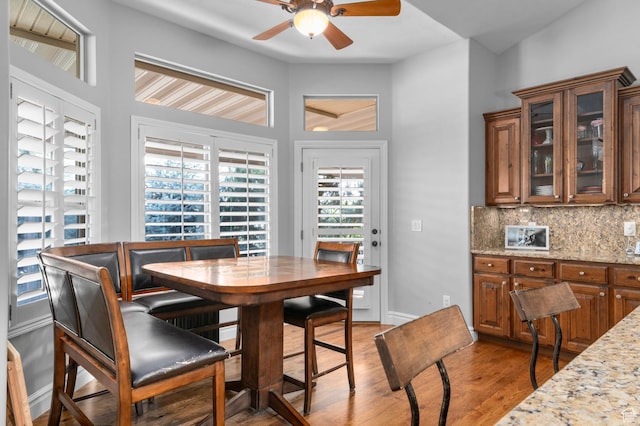 1524 E 330 N, Lehi, UT 84043 - dining room with a ceiling fan and light wood-type flooring