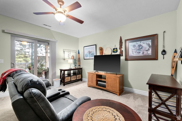 1524 E 330 N, Lehi, UT 84043 - living area with light carpet and ceiling fan