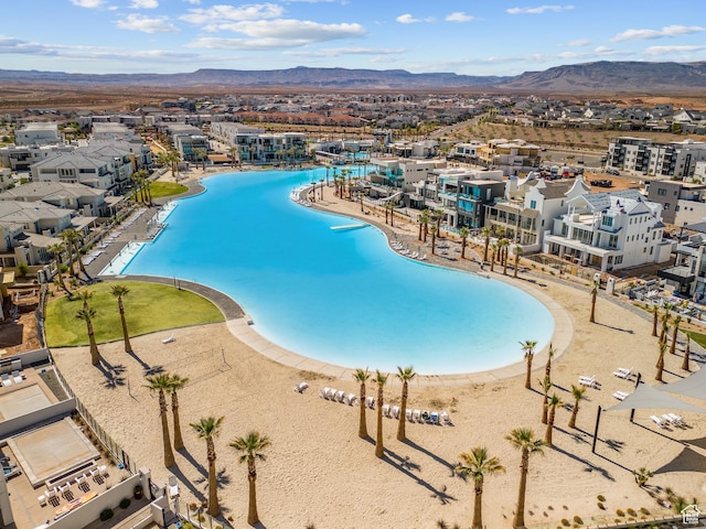 6029 S Carnelian Pkwy, St George, UT 84790 - view of swimming pool with a mountain view