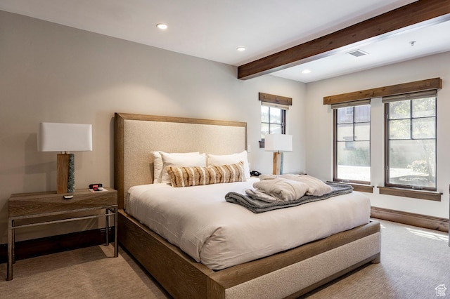 7815 Royal St Unit C259, Park City, UT 84060 - carpeted bedroom featuring beam ceiling and recessed lighting