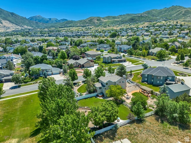 14012 S Osborne Ln E, Draper, UT 84020 - aerial view of residential area with mountains
