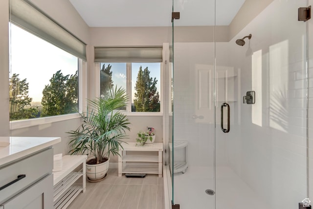 14012 S Osborne Ln E, Draper, UT 84020 - full bath with a shower stall, vanity, and plenty of natural light