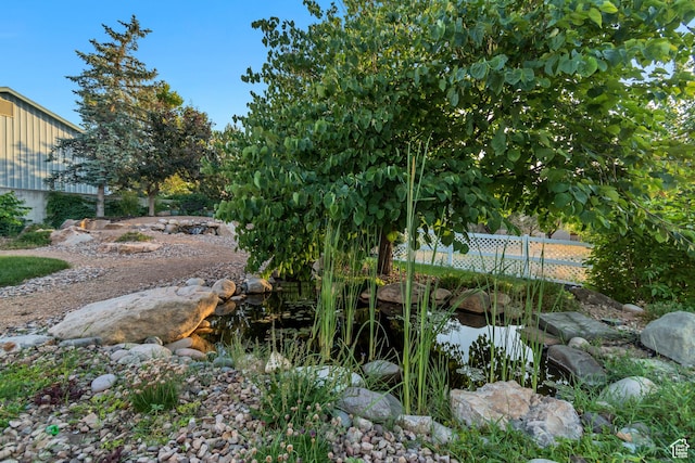 14012 S Osborne Ln E, Draper, UT 84020 - view of yard with a garden pond