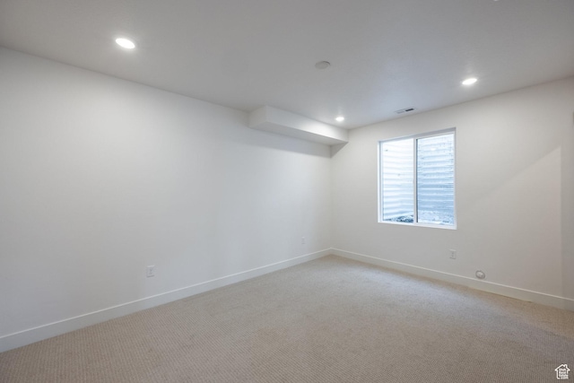 424 W Ascent Dr Unit 254, Hideout, UT 84036 - spare room featuring light carpet and recessed lighting