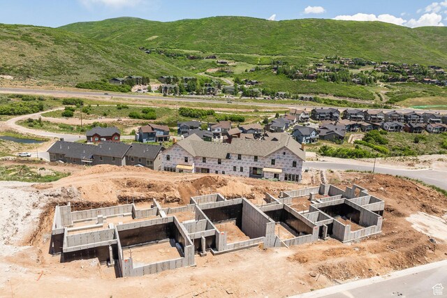 424 W Ascent Dr Unit 254, Hideout, UT 84036 - aerial perspective of suburban area featuring a mountainous background