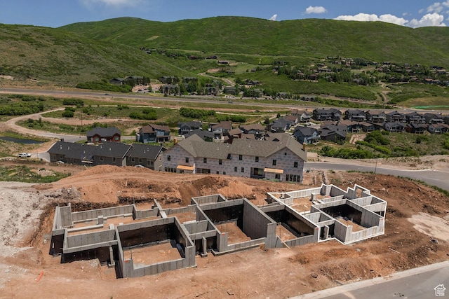424 W Ascent Dr Unit 254, Hideout, UT 84036 - aerial perspective of suburban area with a mountain backdrop and property parcel outlined