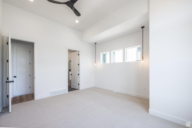 424 W Ascent Dr Unit 254, Hideout, UT 84036 - carpeted spare room featuring ceiling fan and recessed lighting