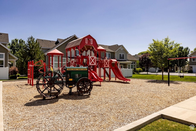 7902 S Farm House Ln E, Midvale, UT 84047 - community play area featuring a residential view