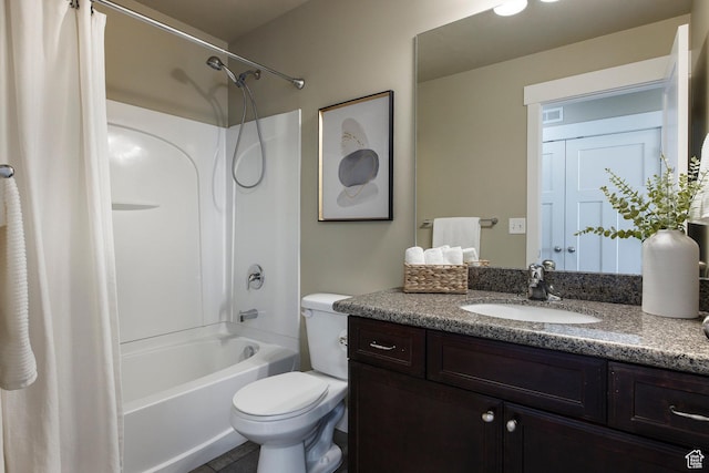 7902 S Farm House Ln E, Midvale, UT 84047 - full bathroom with vanity, shower / bath combo, and tile patterned flooring