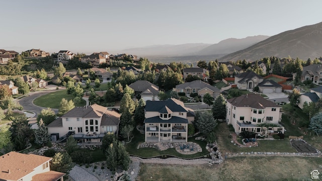 1628 E Lone Oak Dr, Draper, UT 84020 - aerial perspective of suburban area with a mountain backdrop