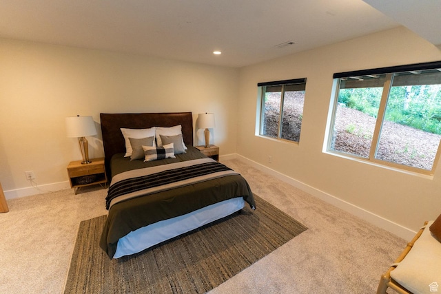 2143 S Aspen Cir, Wanship, UT 84017 - bedroom with light carpet and recessed lighting