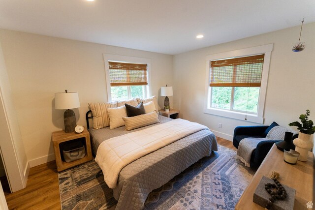 2143 S Aspen Cir, Wanship, UT 84017 - bedroom featuring wood finished floors and recessed lighting