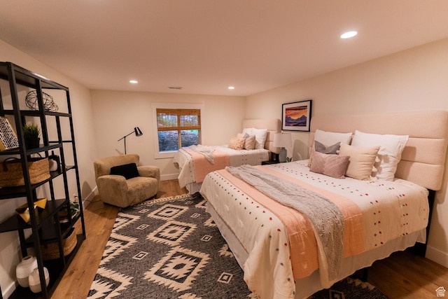 2143 S Aspen Cir, Wanship, UT 84017 - bedroom featuring wood finished floors and recessed lighting