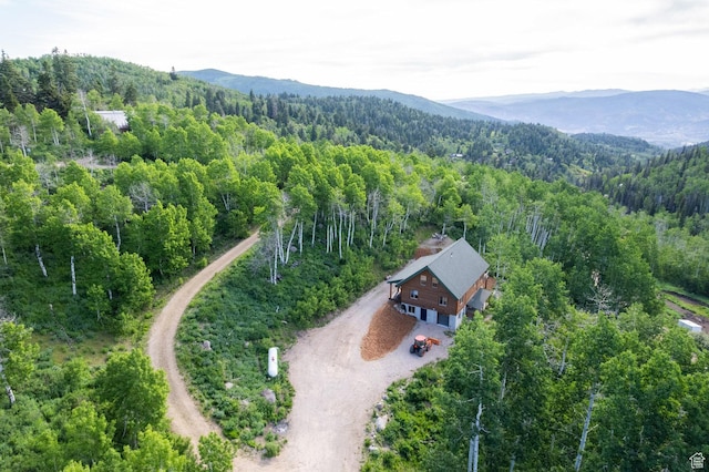 2143 S Aspen Cir, Wanship, UT 84017 - aerial overview of property's location with a forest and mountains