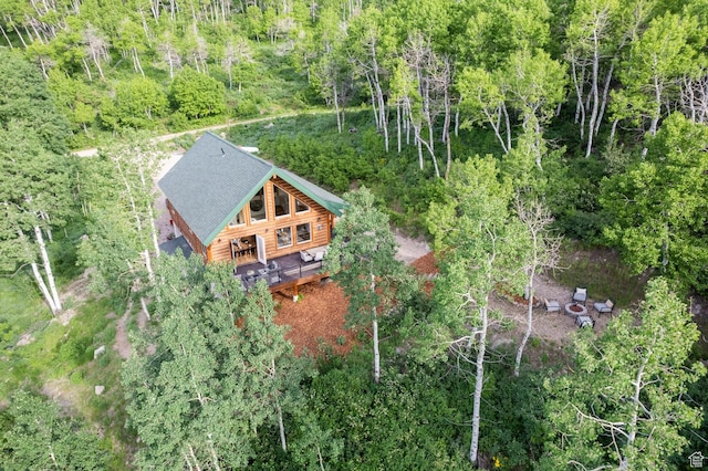 2143 S Aspen Cir, Wanship, UT 84017 - aerial view of property and surrounding area featuring a forest