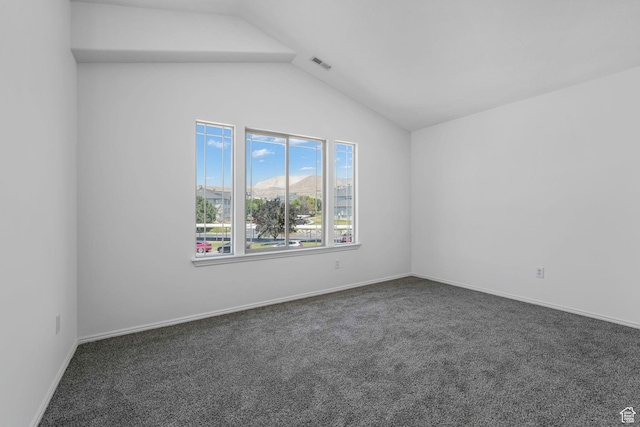 4004 N Shelter Cv W, Lehi, UT 84043 - carpeted spare room with lofted ceiling and baseboards