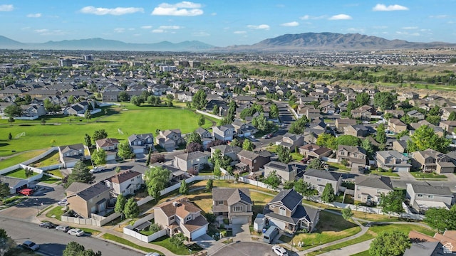 4004 N Shelter Cv W, Lehi, UT 84043 - aerial view of property's location featuring a mountainous background and nearby suburban area