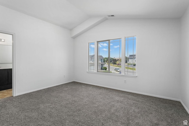 4004 N Shelter Cv W, Lehi, UT 84043 - carpeted spare room featuring lofted ceiling and baseboards