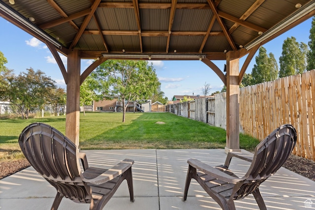2124 W 7125 S, West Jordan, UT 84084 - view of patio / terrace featuring a gazebo