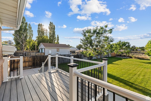 2124 W 7125 S, West Jordan, UT 84084 - deck with a fenced backyard and an outbuilding