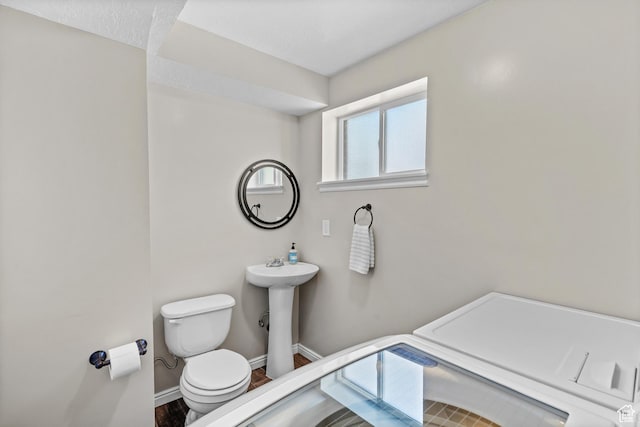 2124 W 7125 S, West Jordan, UT 84084 - bathroom featuring toilet and wood finished floors