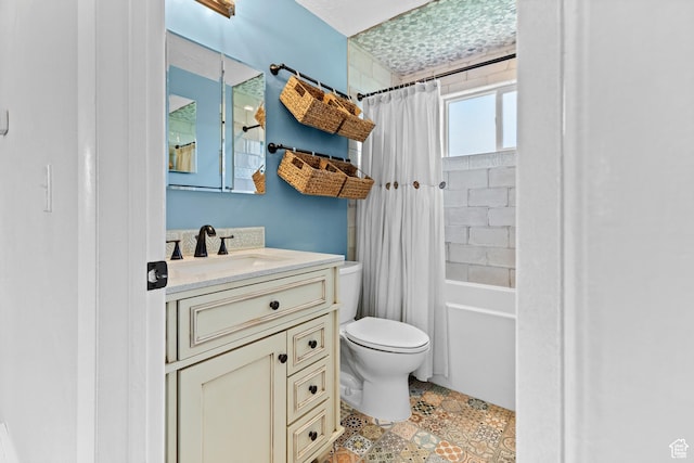2124 W 7125 S, West Jordan, UT 84084 - bathroom featuring vanity, shower / bath combo, and tile patterned floors