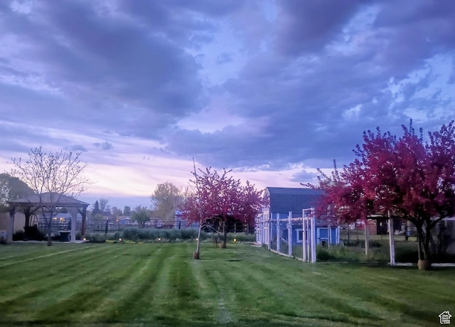 2124 W 7125 S, West Jordan, UT 84084 - view of yard featuring a gazebo