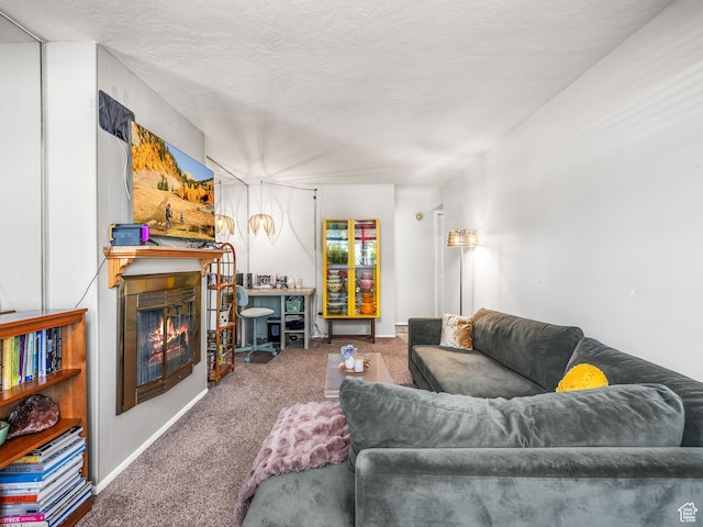 4742 S 700 E Unit 84, Salt Lake City, UT 84107 - carpeted living area with a lit fireplace