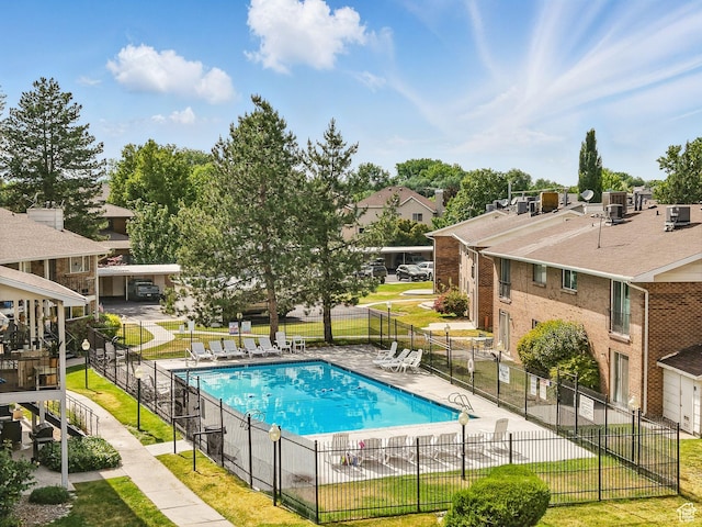4742 S 700 E Unit 84, Salt Lake City, UT 84107 - community pool featuring a residential view