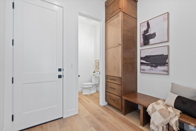 5554 N Fox Canyon Rd, Lehi, UT 84043 - interior space featuring wood finished floors and toilet
