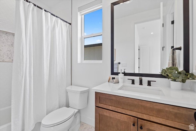 5554 N Fox Canyon Rd, Lehi, UT 84043 - full bath featuring vanity and shower / bath combo with shower curtain