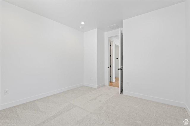 5554 N Fox Canyon Rd, Lehi, UT 84043 - empty room with light carpet and recessed lighting