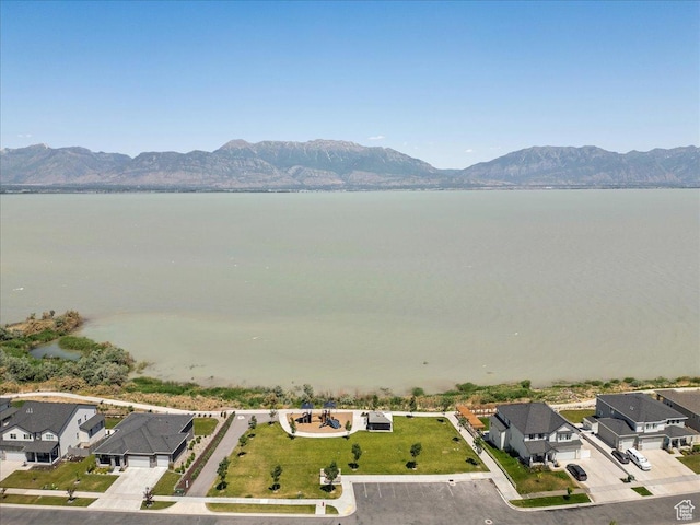 2847 S Puddle Ln S, Saratoga Springs, UT 84045 - bird's eye view of a water and mountain view