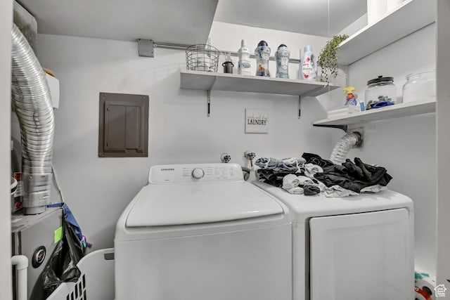 222 W Center St S, Midvale, UT 84047 - laundry room with independent washer and dryer and electric panel