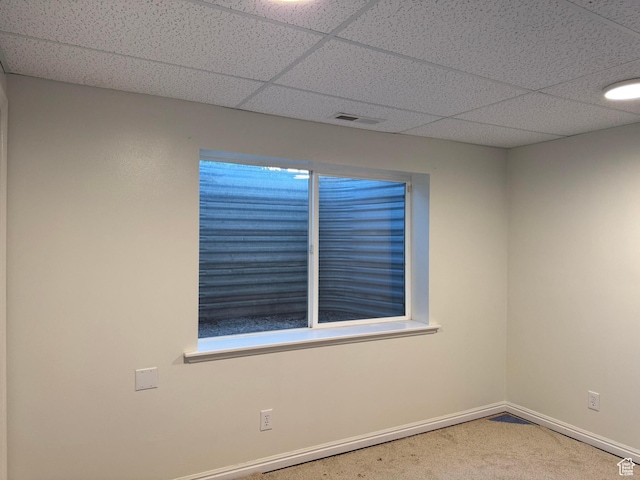 511 W 40 N, Orem, UT 84057 - carpeted empty room featuring a paneled ceiling and baseboards