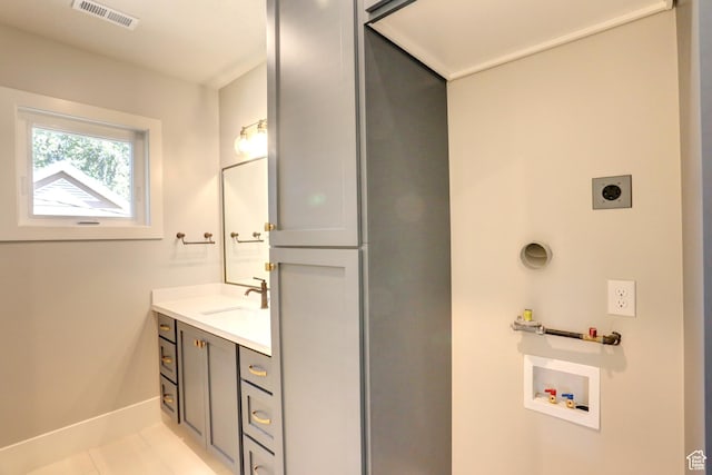435 E Maple St, Mapleton, UT 84664 - bathroom featuring vanity and tile patterned floors
