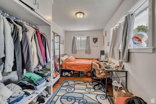 733 E Linden Ave, Salt Lake City, UT 84102 - bedroom with wood finished floors and an office area