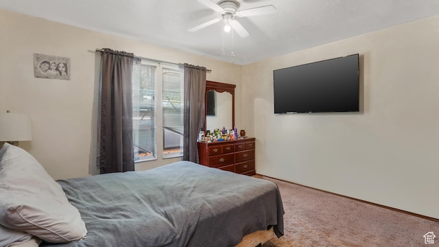 636 Downs Dr, Ogden, UT 84404 - bedroom featuring carpet and ceiling fan