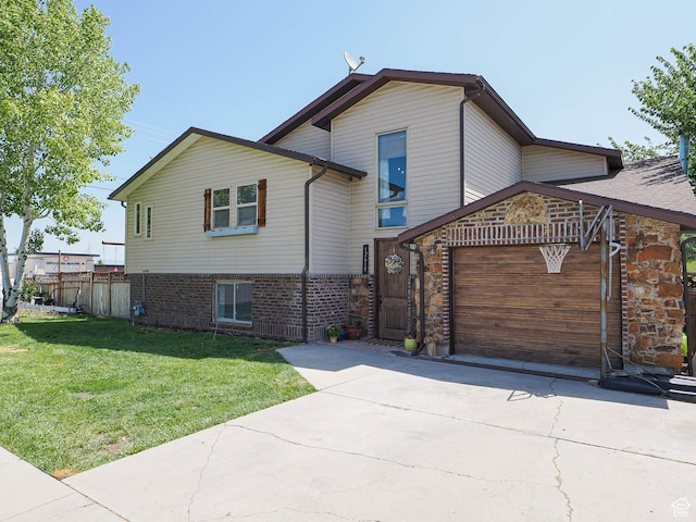 12615 S Dunhammer Dr, Riverton, UT 84065 - view of front facade featuring driveway and a garage