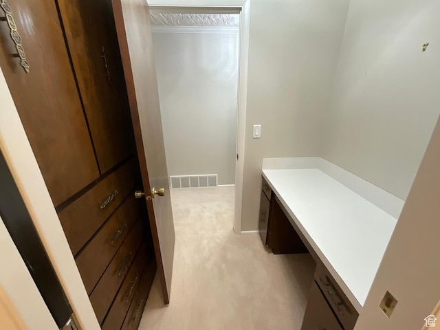 3696 N 475 E, North Ogden, UT 84414 - mudroom featuring light carpet and ornamental molding