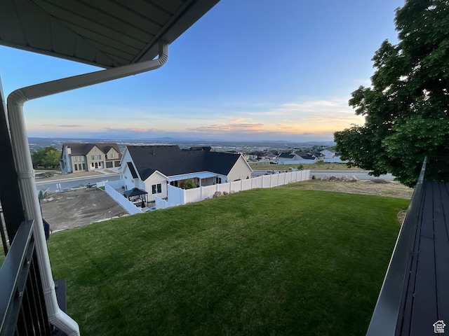 3696 N 475 E, North Ogden, UT 84414 - view of yard at dusk