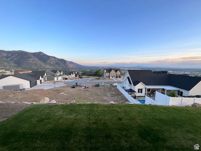 3696 N 475 E, North Ogden, UT 84414 - aerial view at dusk of a mountain view