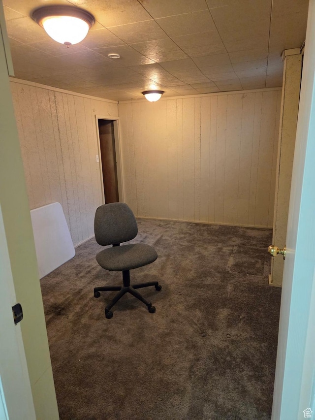3947 W Ridgeview Way, Taylorsville, UT 84118 - unfurnished office with carpet and wooden walls