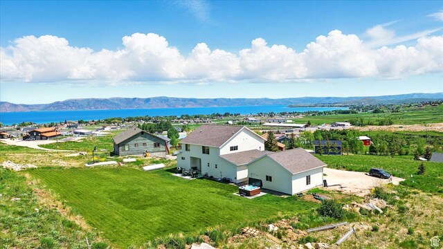 689 W Dee Dr, Garden City, UT 84028 - view from above of property with a water and mountain view