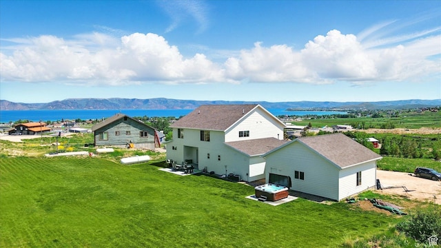 689 W Dee Dr, Garden City, UT 84028 - view from above of property featuring a water and mountain view