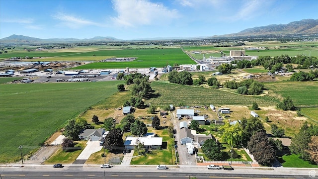 572 W 300 N, Hyrum, UT 84319 - aerial overview of property's location featuring a mountainous background and rural landscape