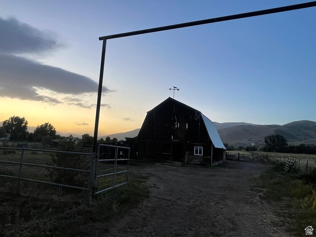 8870 E 500th St S, Huntsville, UT 84317 - view of barn with a mountain view and a view of countryside