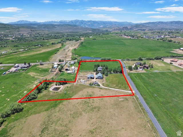 2125 E Elk Meadow Cir, Kamas, UT 84036 - aerial view of sparsely populated area with a mountain backdrop