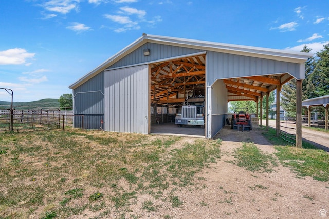 2125 E Elk Meadow Cir, Kamas, UT 84036 - view of pole building featuring driveway and a carport