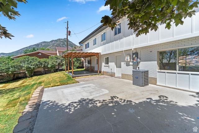 10 S 1400 E, Pleasant Grove, UT 84062 - view of patio with a pergola and a mountain view